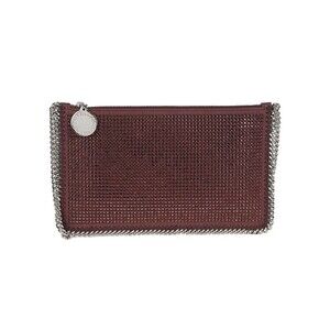 Stella Mccartney Textured Burgundy Clutch Bag - NWT